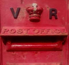 A very old postbox.