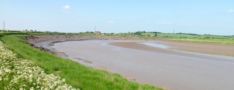 Following the muddy River Parrett inland to Bridgwater.