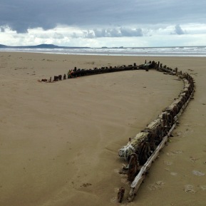 Shipwreck 1. Cefn Sidan Sands.