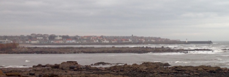 Misty afternoon, approaching Anstruther.