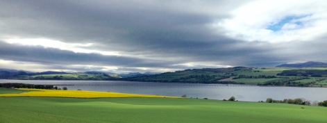 Cromarty Firth - low lying bridge just visible.