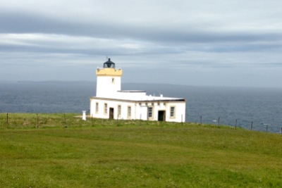 Duncansby Head Lighthouse, on the north easterly corner of Great Britain.