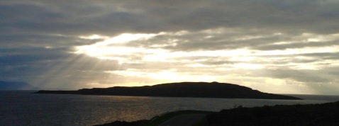Loch Gairloch, late afternoon, Isle of Skye in left hand background.